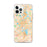 Custom Orlando Florida Map iPhone 12 Pro Max Phone Case in Watercolor