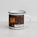 Right View Custom Orland Park Illinois Map Enamel Mug in Ember