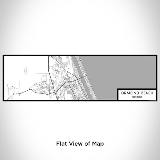Flat View of Map Custom Ormond Beach Florida Map Enamel Mug in Classic