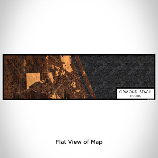 Flat View of Map Custom Ormond Beach Florida Map Enamel Mug in Ember