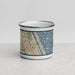 Front View Custom Ormond Beach Florida Map Enamel Mug in Woodblock