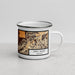 Right View Custom Oro Valley Arizona Map Enamel Mug in Ember