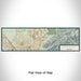Flat View of Map Custom Oro Valley Arizona Map Enamel Mug in Woodblock