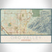 Oro Valley Arizona Map Print Landscape Orientation in Woodblock Style With Shaded Background