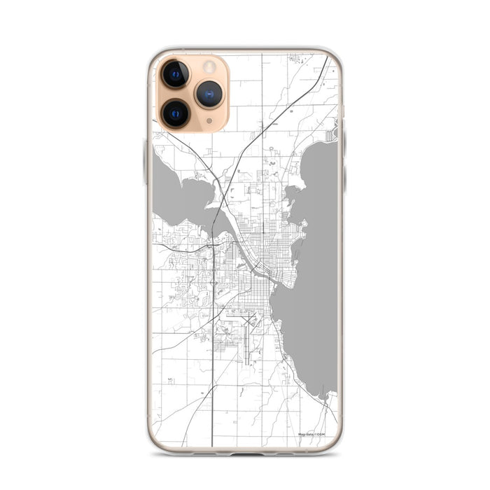 Custom Oshkosh Wisconsin Map Phone Case in Classic