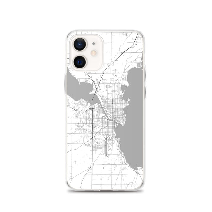 Custom Oshkosh Wisconsin Map iPhone 12 Phone Case in Classic