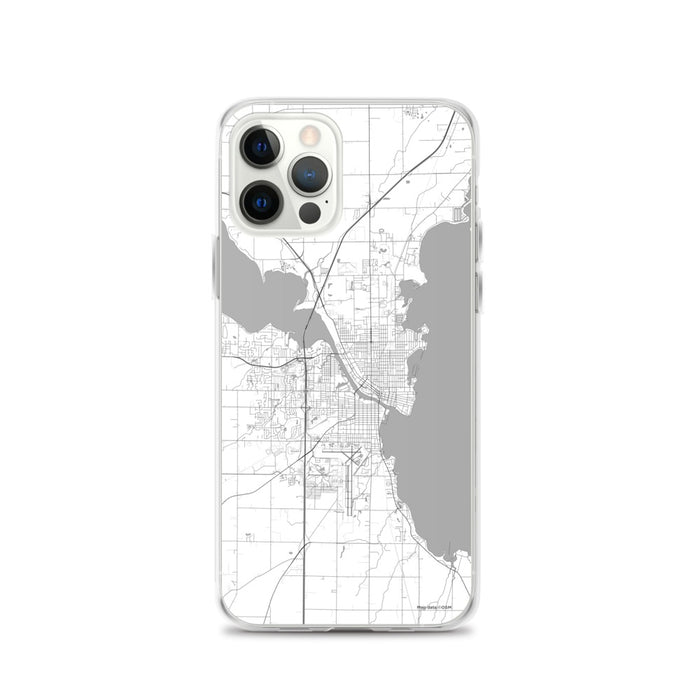 Custom Oshkosh Wisconsin Map iPhone 12 Pro Phone Case in Classic