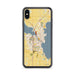 Custom Oshkosh Wisconsin Map Phone Case in Woodblock