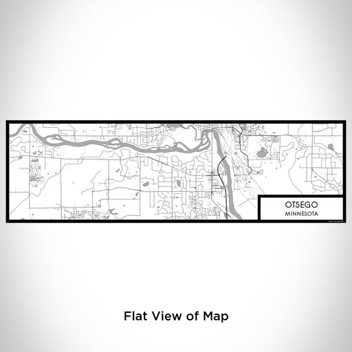 Flat View of Map Custom Otsego Minnesota Map Enamel Mug in Classic