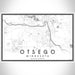 Otsego Minnesota Map Print Landscape Orientation in Classic Style With Shaded Background