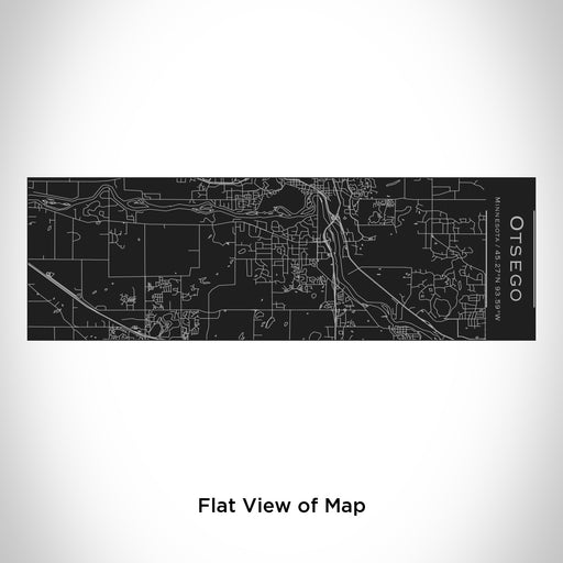 Rendered View of Otsego Minnesota Map Engraving on 10oz Stainless Steel Insulated Cup with Sliding Lid in Black