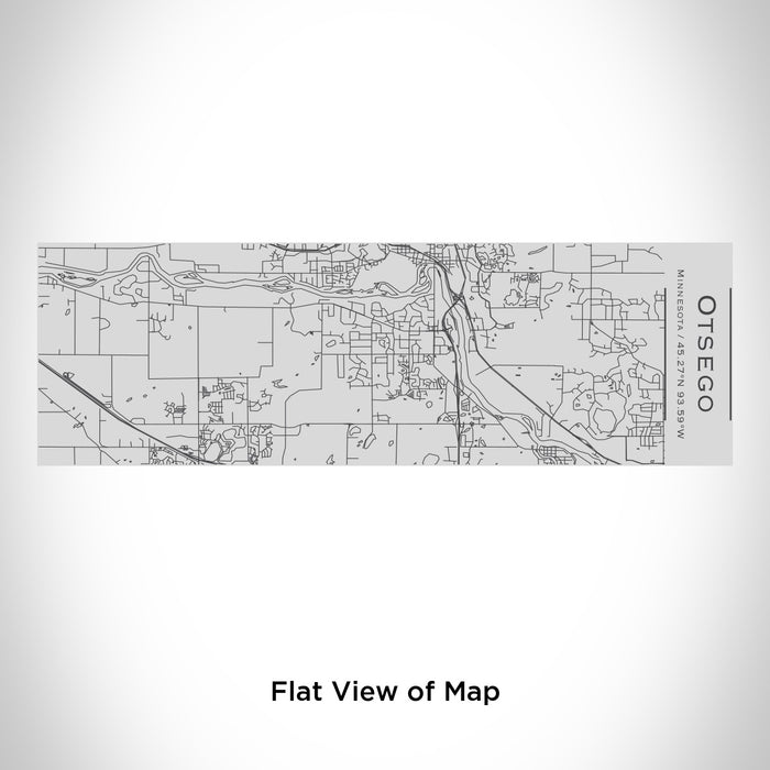 Rendered View of Otsego Minnesota Map Engraving on 10oz Stainless Steel Insulated Cup with Sipping Lid