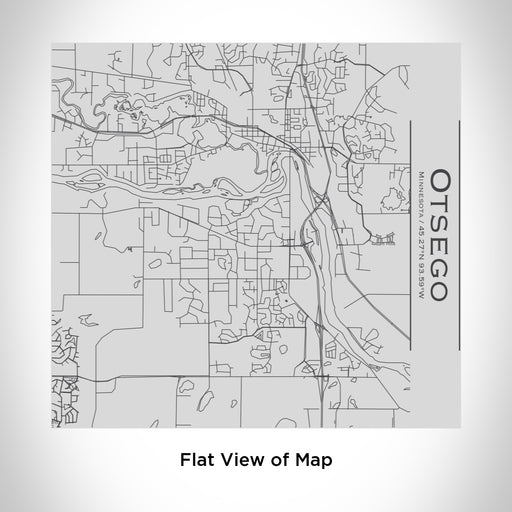 Rendered View of Otsego Minnesota Map Engraving on 17oz Stainless Steel Insulated Tumbler