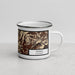 Right View Custom Ouray Colorado Map Enamel Mug in Ember
