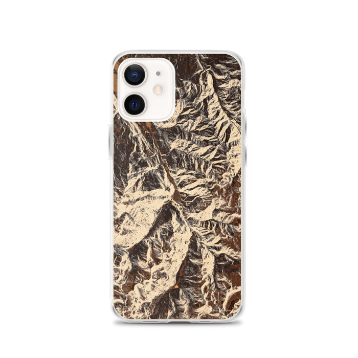 Custom Ouray Colorado Map iPhone 12 Phone Case in Ember