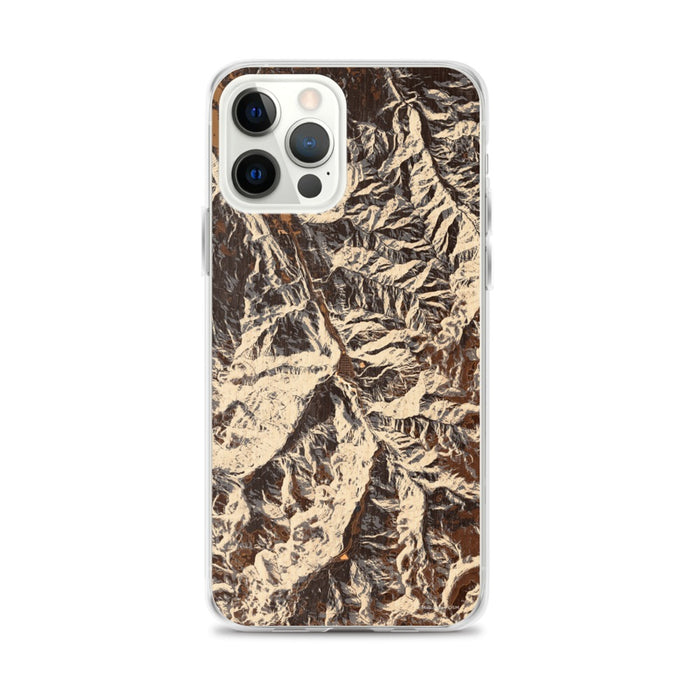 Custom Ouray Colorado Map iPhone 12 Pro Max Phone Case in Ember