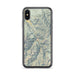 Custom Ouray Colorado Map Phone Case in Woodblock