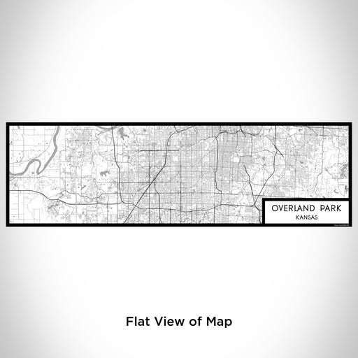 Flat View of Map Custom Overland Park Kansas Map Enamel Mug in Classic
