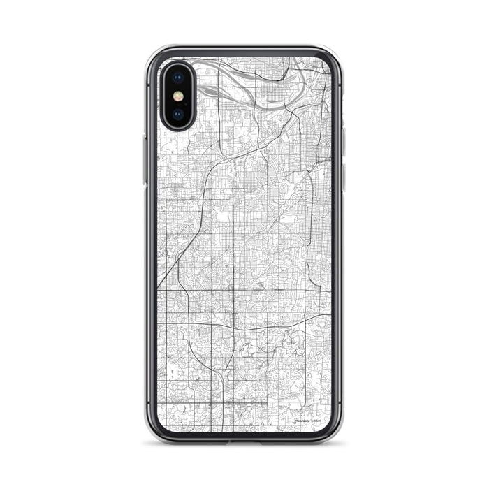 Custom Overland Park Kansas Map Phone Case in Classic
