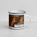 Right View Custom Overland Park Kansas Map Enamel Mug in Ember