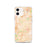 Custom Overland Park Kansas Map iPhone 12 Phone Case in Watercolor