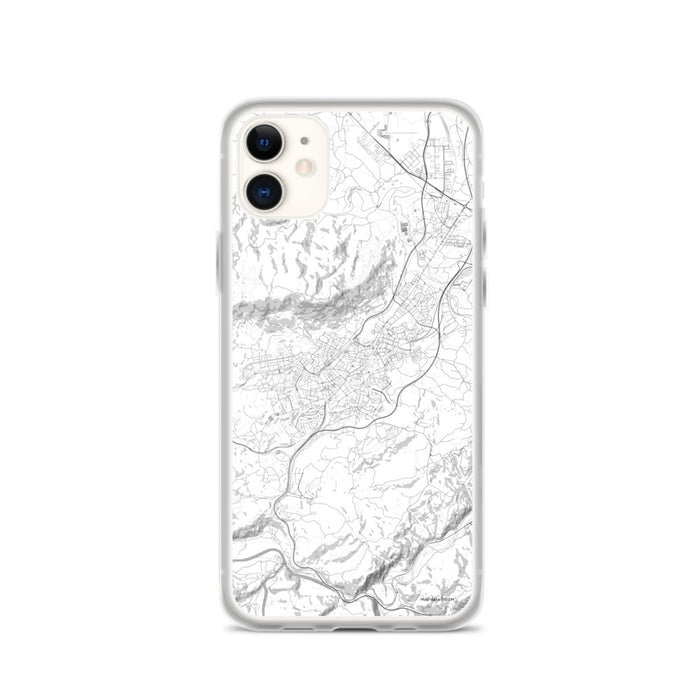 Custom iPhone 11 Oviedo Spain Map Phone Case in Classic