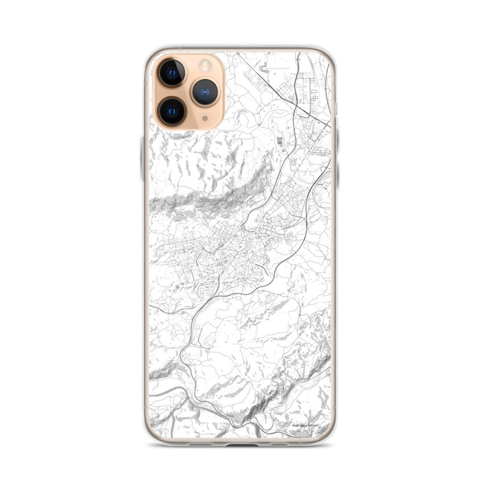 Custom iPhone 11 Pro Max Oviedo Spain Map Phone Case in Classic