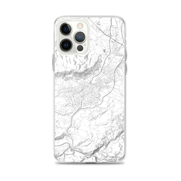Custom iPhone 12 Pro Max Oviedo Spain Map Phone Case in Classic
