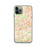 Custom iPhone 11 Pro Oviedo Spain Map Phone Case in Watercolor