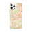 Custom iPhone 12 Pro Max Oviedo Spain Map Phone Case in Watercolor