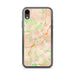 Custom iPhone XR Oviedo Spain Map Phone Case in Watercolor