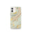 Custom iPhone 12 mini Oviedo Spain Map Phone Case in Woodblock