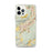 Custom iPhone 12 Pro Max Oviedo Spain Map Phone Case in Woodblock