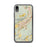 Custom iPhone XR Oviedo Spain Map Phone Case in Woodblock