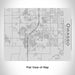 Rendered View of Owasso Oklahoma Map Engraving on 20oz Stainless Steel Insulated Bottle with Bamboo Top