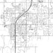 Owasso Oklahoma Map Print in Classic Style Zoomed In Close Up Showing Details