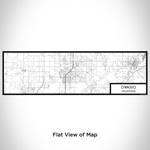 Flat View of Map Custom Owasso Oklahoma Map Enamel Mug in Classic