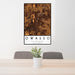 24x36 Owasso Oklahoma Map Print Portrait Orientation in Ember Style Behind 2 Chairs Table and Potted Plant