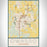 Owasso Oklahoma Map Print Portrait Orientation in Woodblock Style With Shaded Background