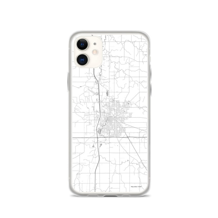 Custom Owatonna Minnesota Map Phone Case in Classic