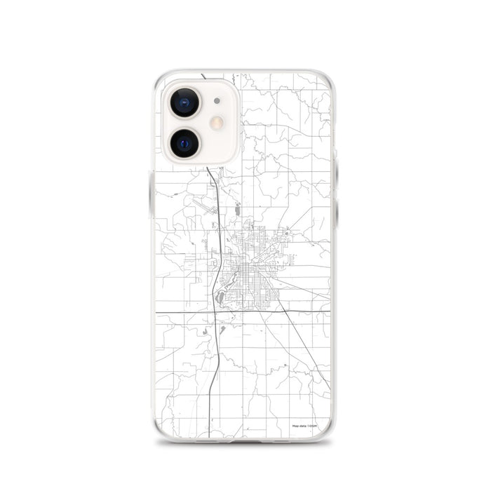 Custom Owatonna Minnesota Map iPhone 12 Phone Case in Classic