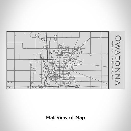 Rendered View of Owatonna Minnesota Map Engraving on 17oz Stainless Steel Insulated Cola Bottle