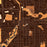 Owatonna Minnesota Map Print in Ember Style Zoomed In Close Up Showing Details