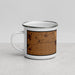 Left View Custom Owatonna Minnesota Map Enamel Mug in Ember