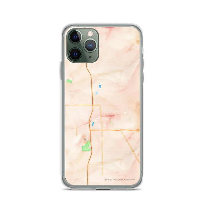 Custom Owatonna Minnesota Map Phone Case in Watercolor