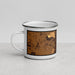 Left View Custom Owensboro Kentucky Map Enamel Mug in Ember