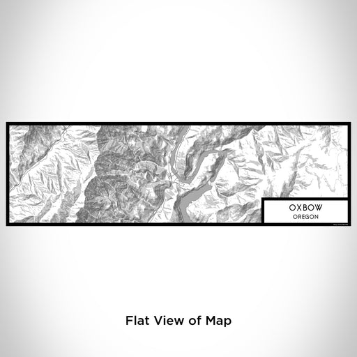 Flat View of Map Custom Oxbow Oregon Map Enamel Mug in Classic