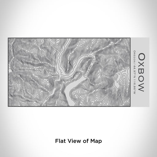 Rendered View of Oxbow Oregon Map Engraving on 17oz Stainless Steel Insulated Cola Bottle