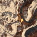 Oxbow Oregon Map Print in Ember Style Zoomed In Close Up Showing Details