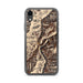 Custom iPhone XR Oxbow Oregon Map Phone Case in Ember